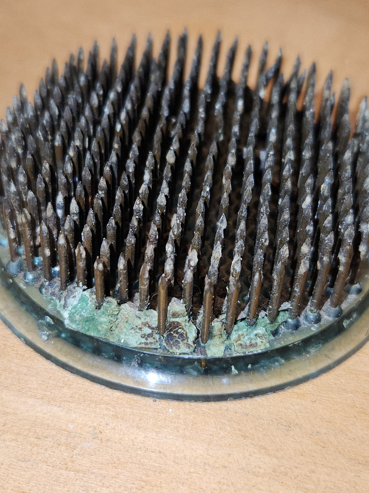 Vintage Golden Gate Plas-Stik Floral Frog With Metal Pins No.3 ff67