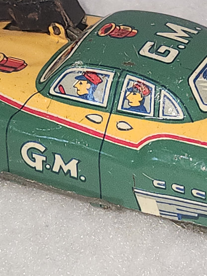 Vintage G-Men Gangster Tin Litho Toy Car Japan car6