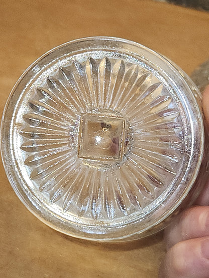 Vintage Anchor Hocking Pressed Glass Compote Candy Dish Wexford Pattern g71