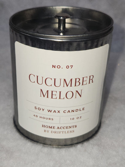 Home Accents Soy Wax Candle 10 oz Cucumber Melon cmc