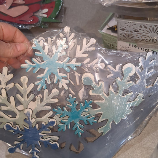 Snowflake winter insert for envelope door sign