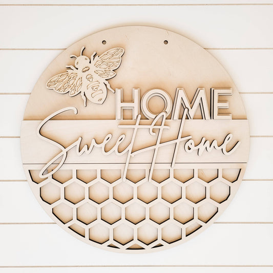 DIY Door Hanger: 16" Home Sweet Home
